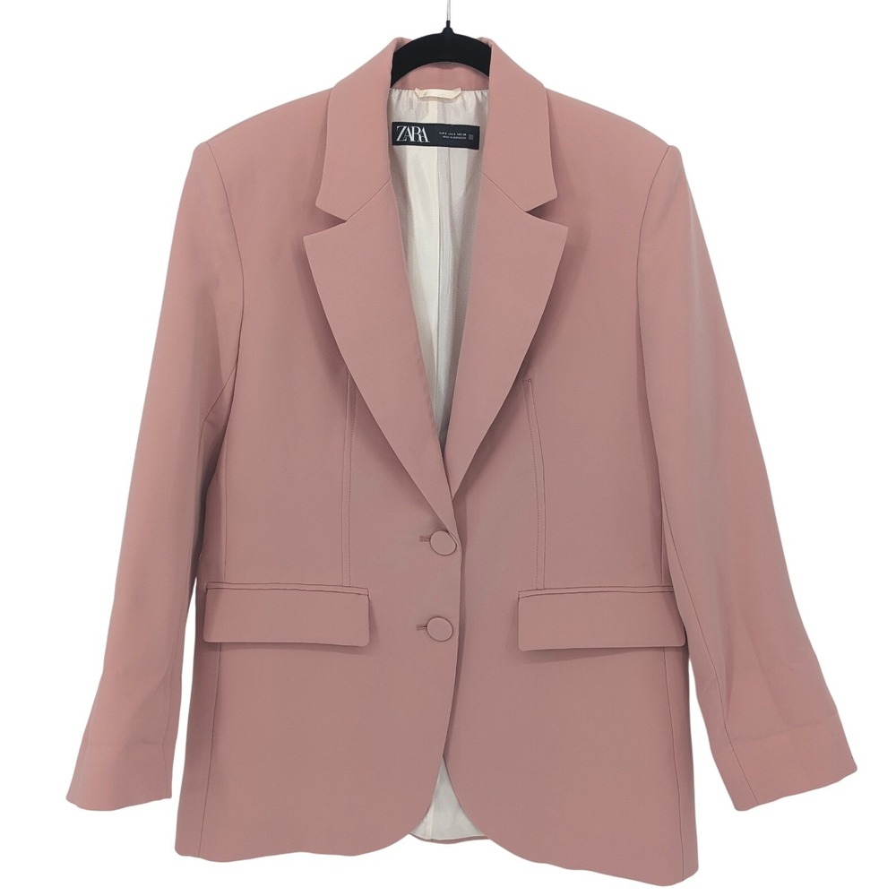 Zara Blazer Jacket in Dusty Pink